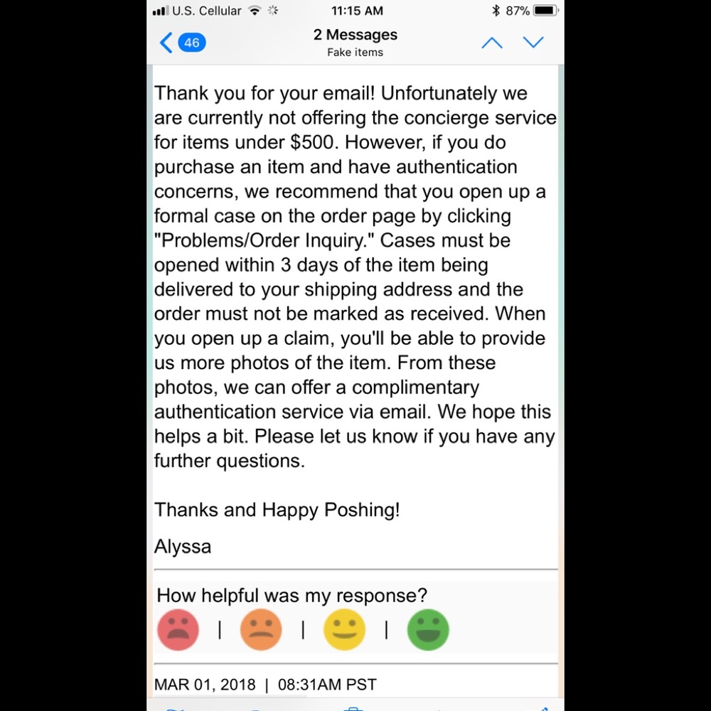 What to do about fake items